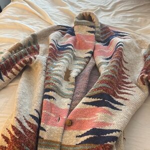 Lucky Brand Colorful Knit Cardigan